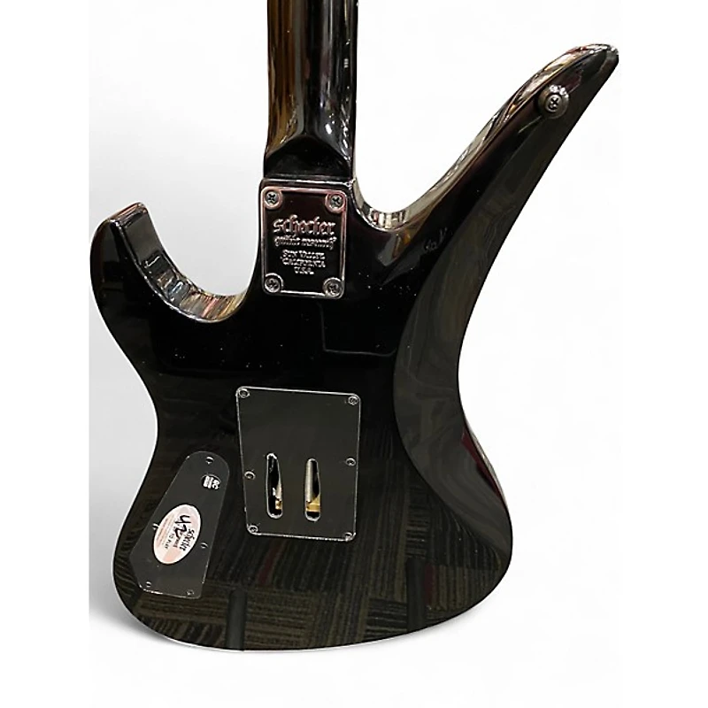 Used Schecter Guitar Research Synyster Gates Signature Standard Black with Silver Pinstripes Solid Body Electric Guitar