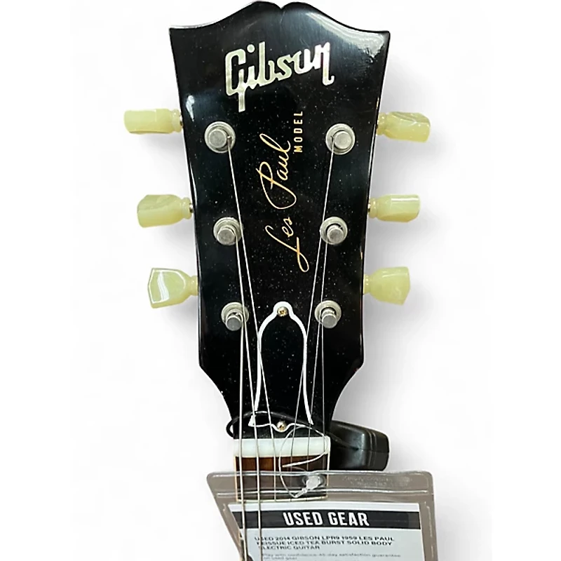 Used 2014 Gibson LPR9 1959 Les Paul Reissue ICED TEA BURST Solid Body Electric Guitar