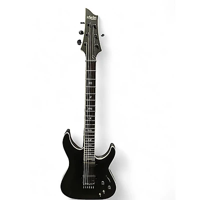 Used Schecter Guitar Research Evil Twin Satin Black Solid Body Electric Guitar