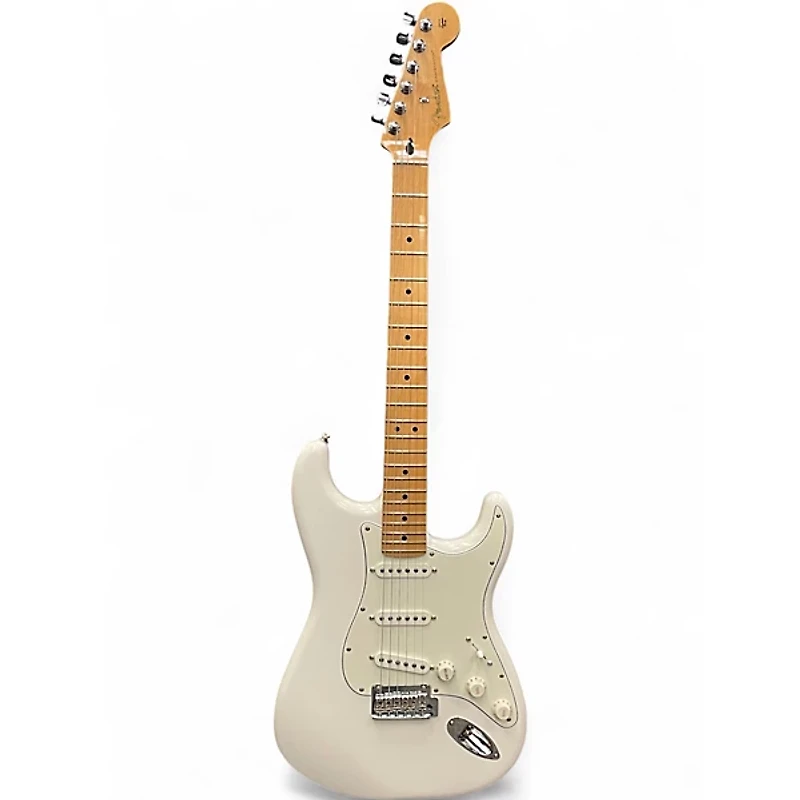 Used Fender Player Stratocaster Pearl White Solid Body Electric Guitar