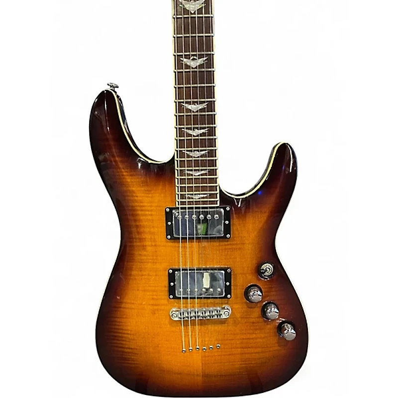 Used Schecter Guitar Research C1 Plus 2 Color Sunburst Solid Body Electric Guitar