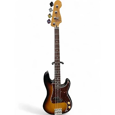 Used Fender Standard Precision Bass Brown Sunburst Electric Bass Guitar