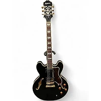 Used Epiphone Sheraton II Ebony Hollow Body Electric Guitar
