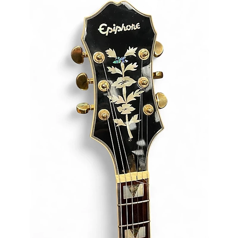 Used Epiphone Sheraton II Ebony Hollow Body Electric Guitar