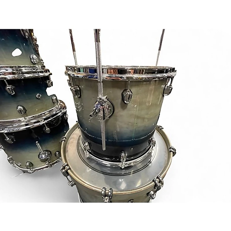 Used Mapex 5 Piece Saturn IV Studioease Ocean Turquoise Drum Kit