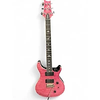 Used PRS SE Custom 24 Pink Solid Body Electric Guitar