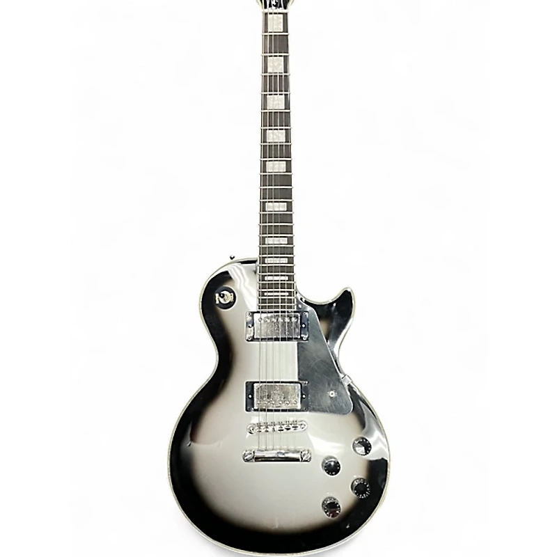 Used Epiphone Les Paul Custom Silver Burst Solid Body Electric Guitar