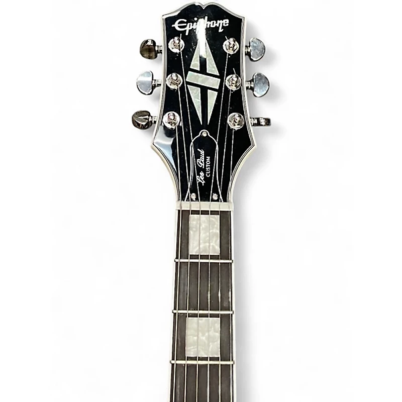 Used Epiphone Les Paul Custom Silver Burst Solid Body Electric Guitar