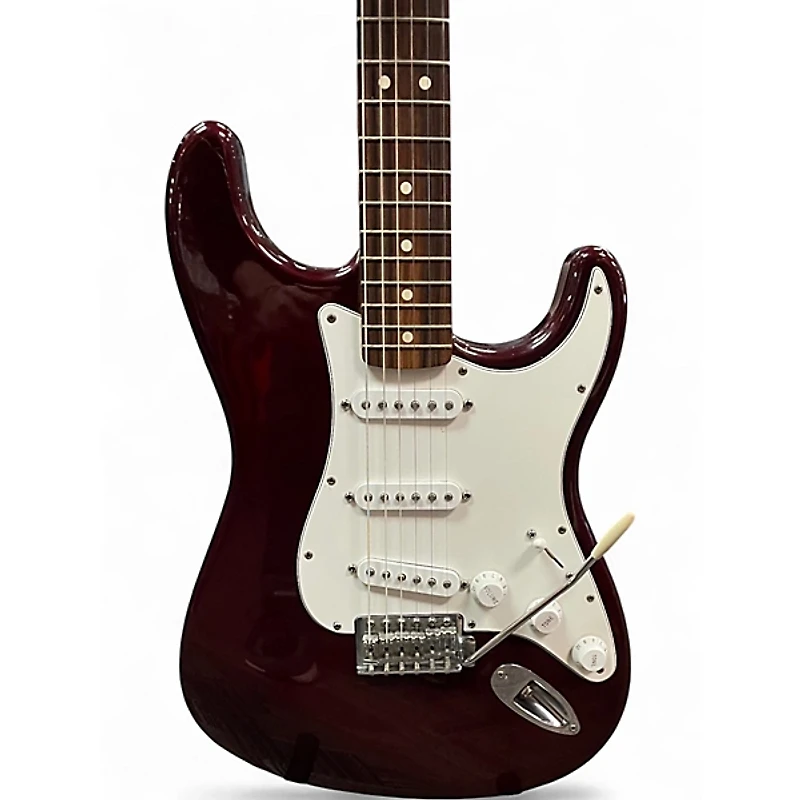 Used Fender Player Stratocaster Burgundy Solid Body Electric Guitar