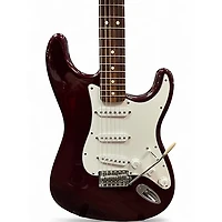 Used Fender Player Stratocaster Burgundy Solid Body Electric Guitar