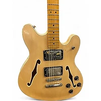 Used Squier Classic Vibe Starcaster Natural Hollow Body Electric Guitar