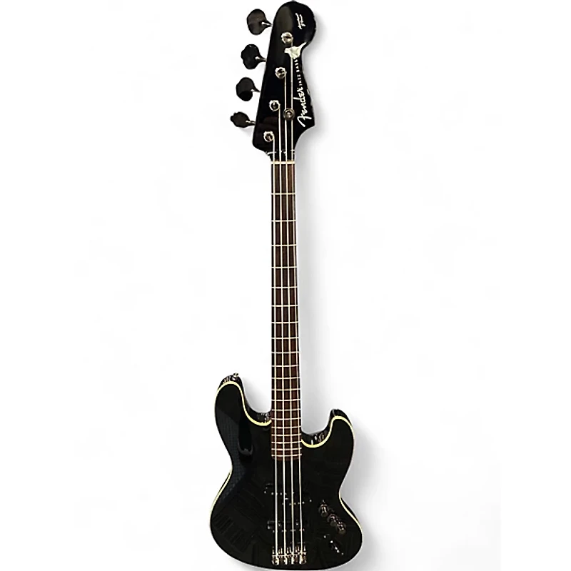 Used Fender Aerodyne Jazz Bass Black Electric Bass Guitar