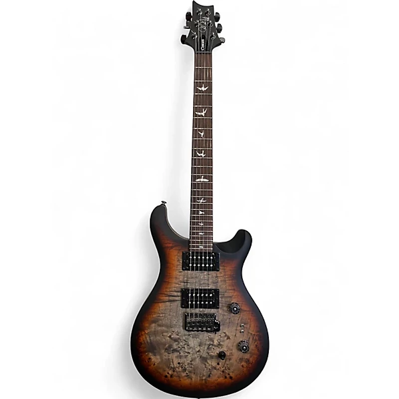 Used PRS SE EXOTIC CUSTOM 24-08 CHARCOAL CHERRY MIDNIGHT BURST Solid Body Electric Guitar