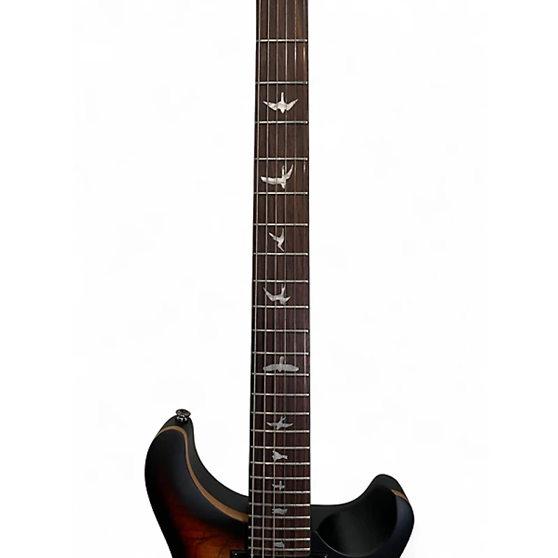 Used PRS SE EXOTIC CUSTOM 24-08 CHARCOAL CHERRY MIDNIGHT BURST Solid Body Electric Guitar
