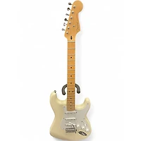 Used Fender Artist Series Jimmie Vaughan Tex-Mex Stratocaster Olympic White Solid Body Electric Guitar