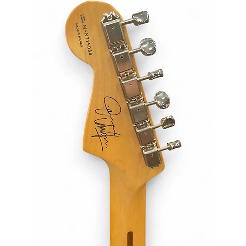 Used Fender Artist Series Jimmie Vaughan Tex-Mex Stratocaster Olympic White Solid Body Electric Guitar