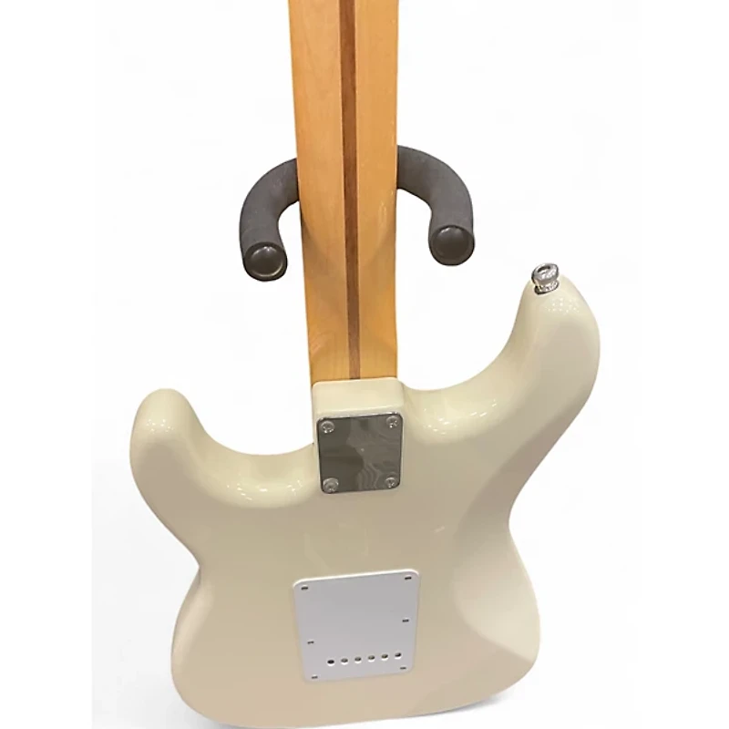 Used Fender Artist Series Jimmie Vaughan Tex-Mex Stratocaster Olympic White Solid Body Electric Guitar