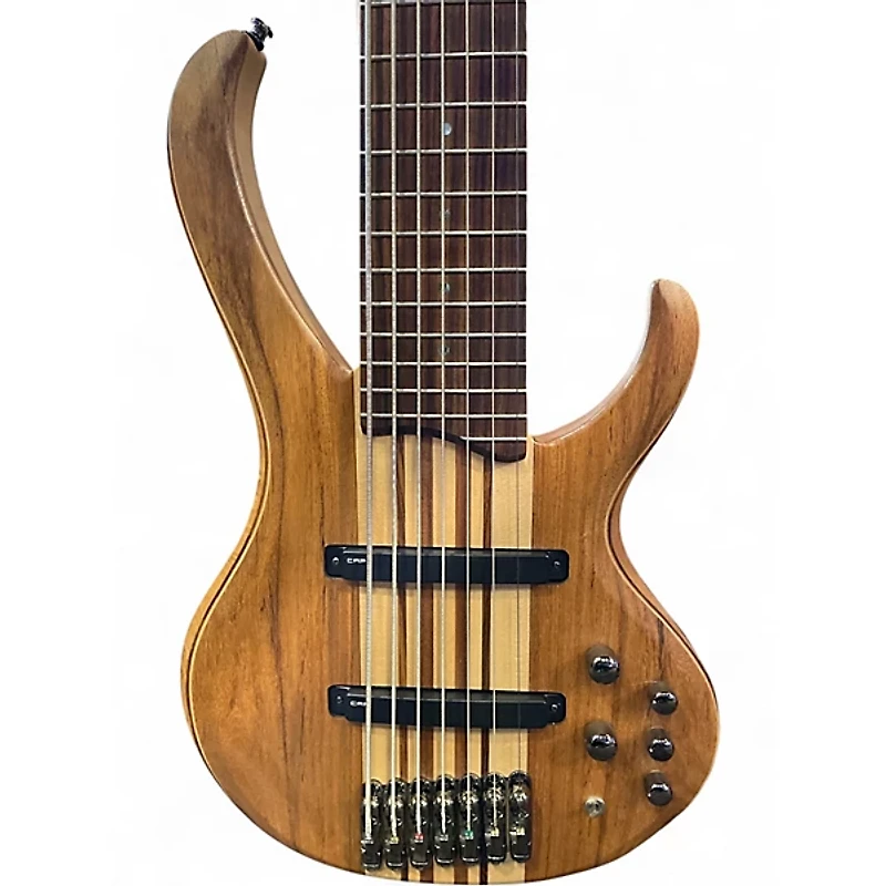 Used Ibanez BTB7 7 String Natural Electric Bass Guitar