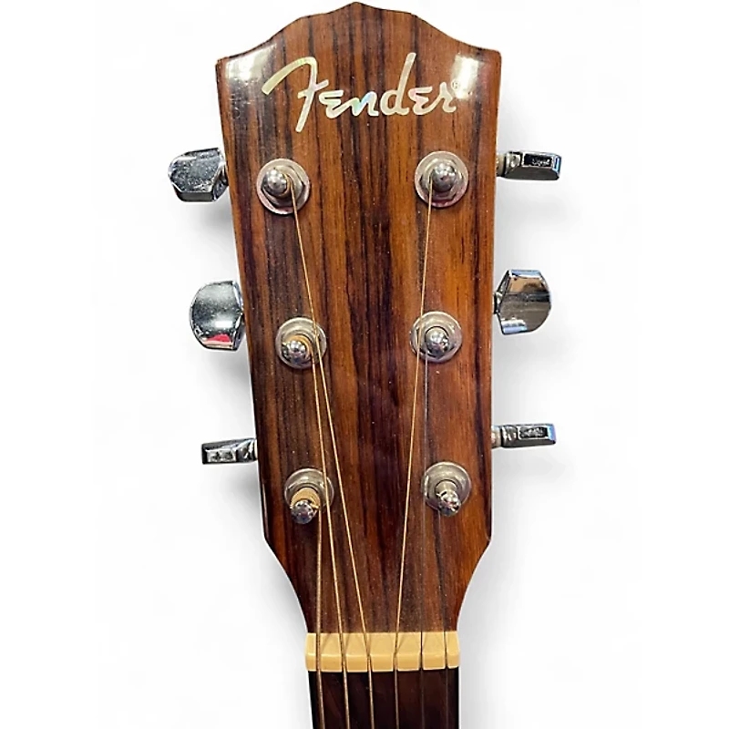 Used Fender CF140SCE Folk Natural Acoustic Electric Guitar