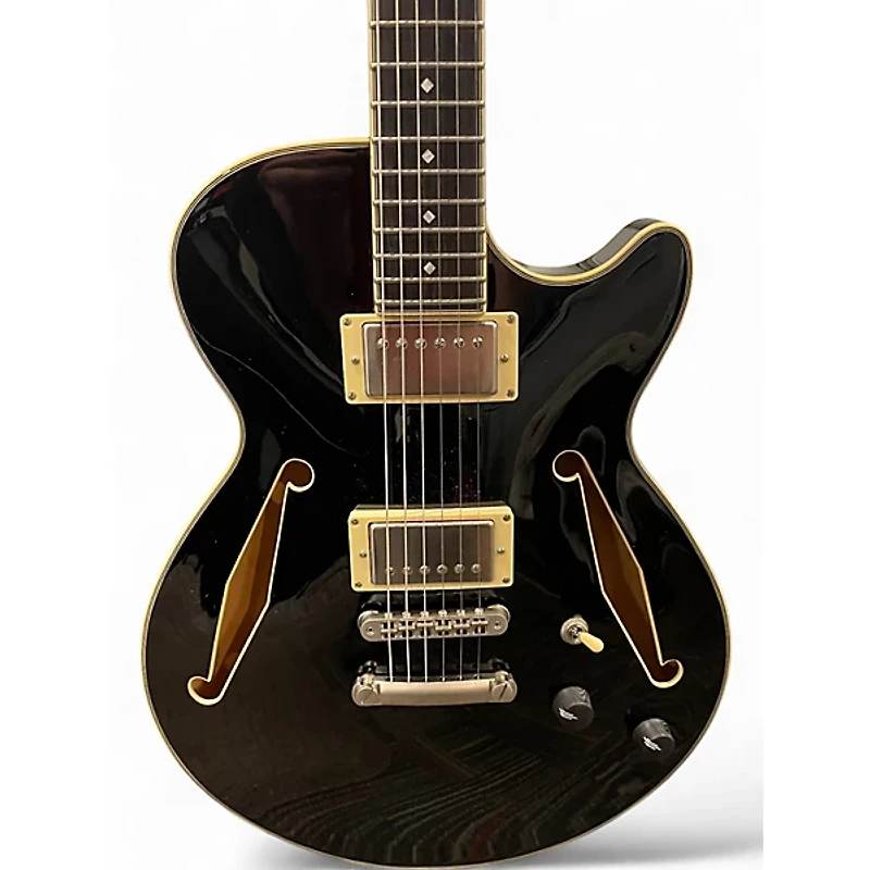 Used D'Angelico EXCEL SS TOUR Black Hollow Body Electric Guitar