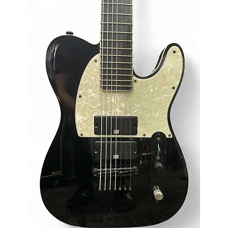 Used ESP LTD SCT607B Stephen Carpenter Signature 7 String Black Solid Body Electric Guitar