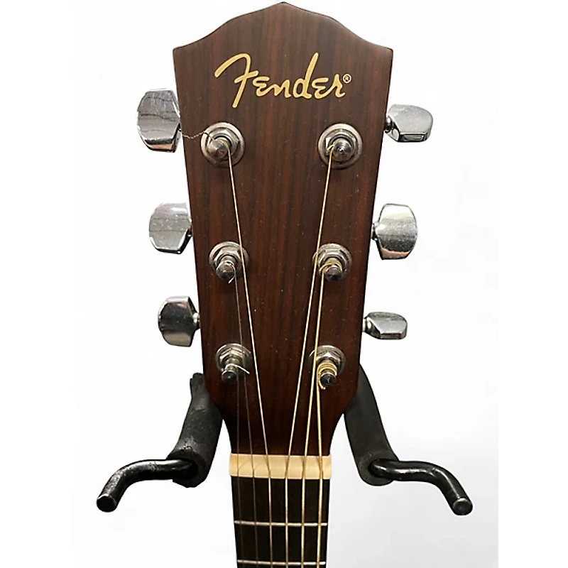 Used Fender CD100 Left Handed Natural Acoustic Guitar