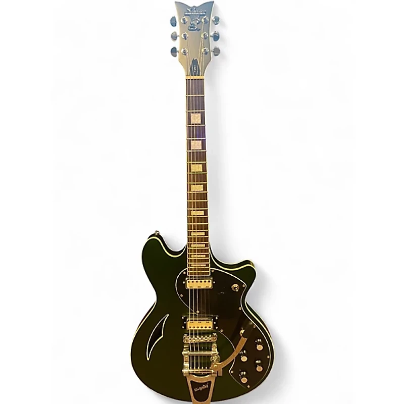 Used Schecter Guitar Research T SIH1 Apple Green Solid Body Electric Guitar