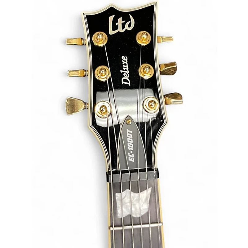 Used ESP LTD EC1000T CTM WHITE Solid Body Electric Guitar