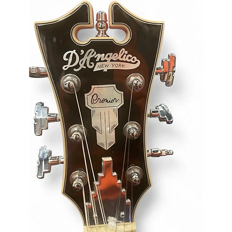 Used D'Angelico Premier Series Mini DC Fiesta Red Hollow Body Electric Guitar