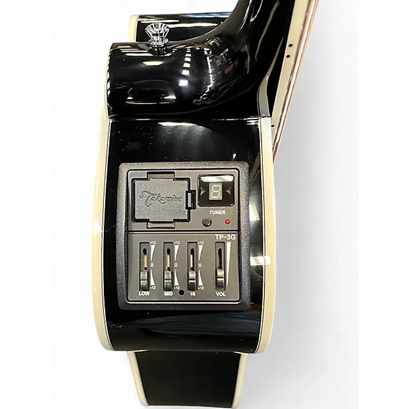 Used Takamine GD34CE Black Acoustic Electric Guitar