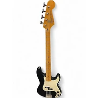 Used Squier II Precision Bass Black Electric Bass Guitar