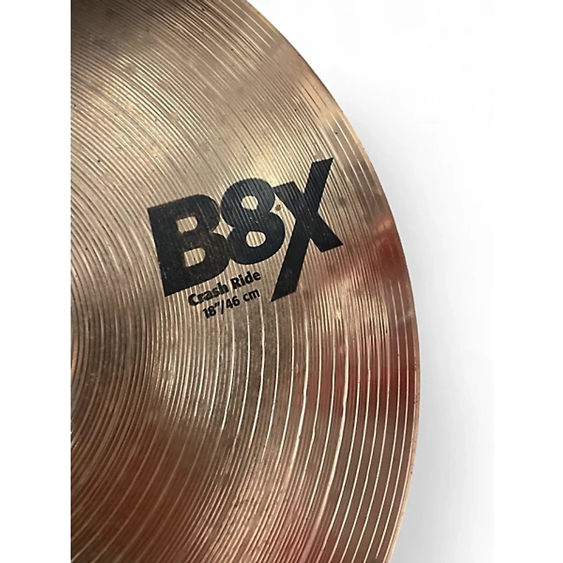 Used SABIAN 18in B8X CRASH RIDE Cymbal