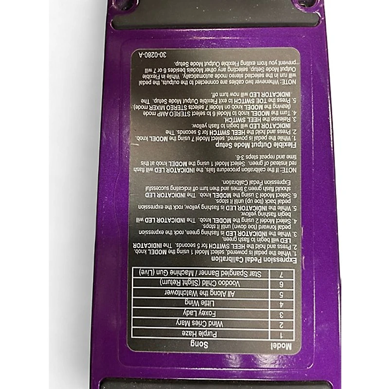 Used DigiTech JIMI HENDRIX EXPERIENCE WAH Effect Pedal