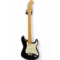 Used 2000s Fender Stratocaster BLACK Solid Body Electric Guitar