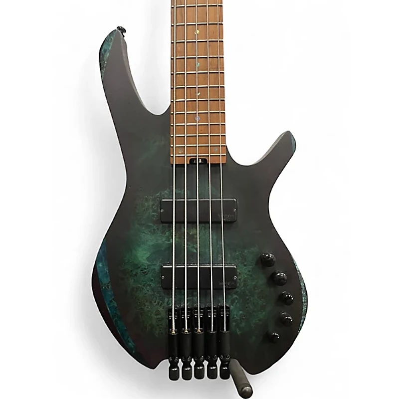 Used Cort Space 5 Green Electric Bass Guitar