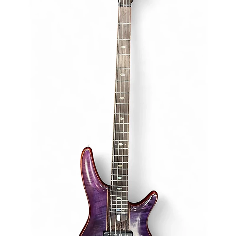 Used Ibanez SR2400 Purple Electric Bass Guitar
