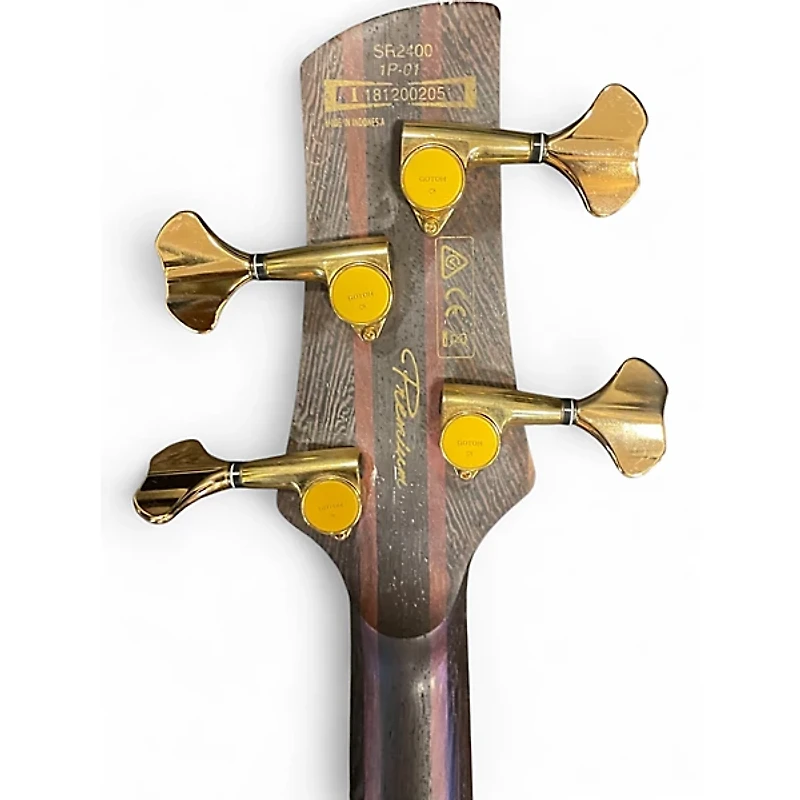 Used Ibanez SR2400 Purple Electric Bass Guitar