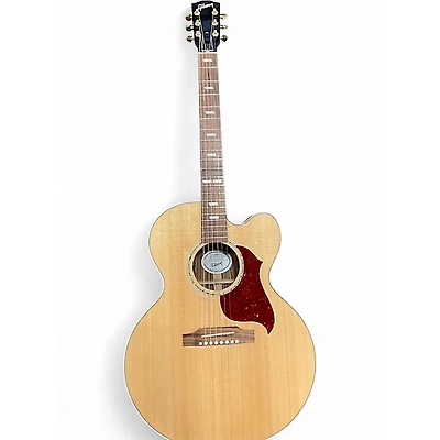 Used Gibson J-185 Natural Acoustic Electric Guitar