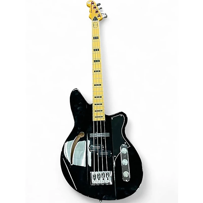 Used Reverend BRAD HOUSER FAT FISH Black Electric Bass Guitar