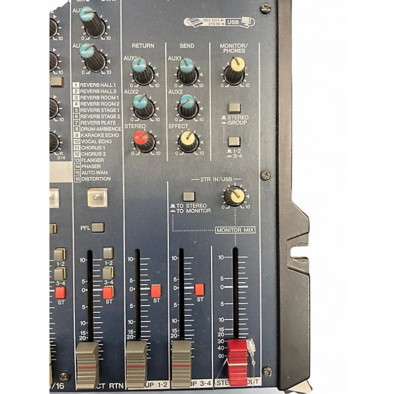 Used Yamaha MG166CXUSB Unpowered Mixer