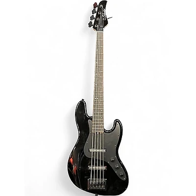 Used Schecter Guitar Research J-5 Black Electric Bass Guitar