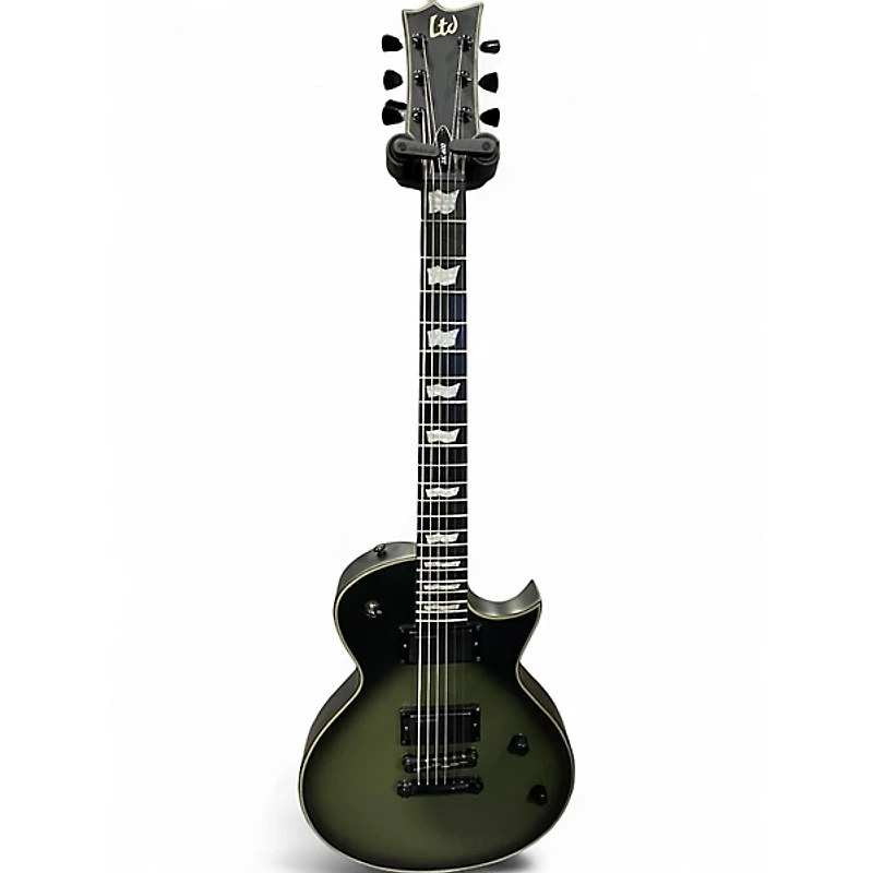 Used ESP LTD Bill Kelliher BK600 Military Green Solid Body Electric Guitar