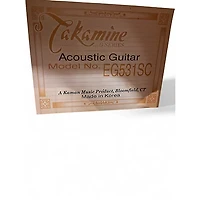 Used Takamine EG531SC Black Acoustic Electric Guitar