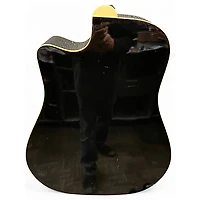 Used Takamine EG531SC Black Acoustic Electric Guitar