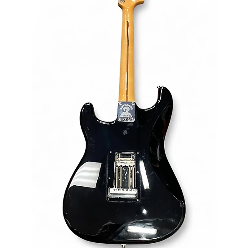 Used Fender Jimi Hendrix Stratocaster Black Solid Body Electric Guitar