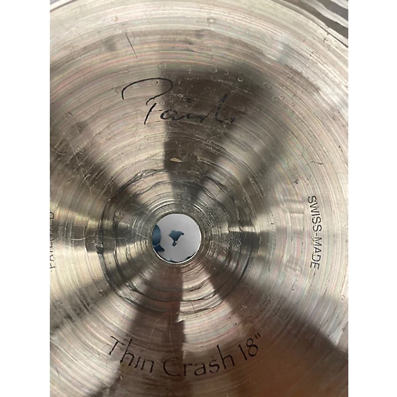 Used Paiste 18in Signature Traditional Thin Crash Cymbal