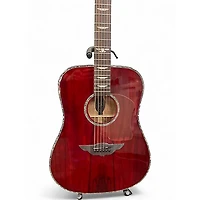 Used Keith Urban BLACK LABEL PLATINUM Red Acoustic Electric Guitar