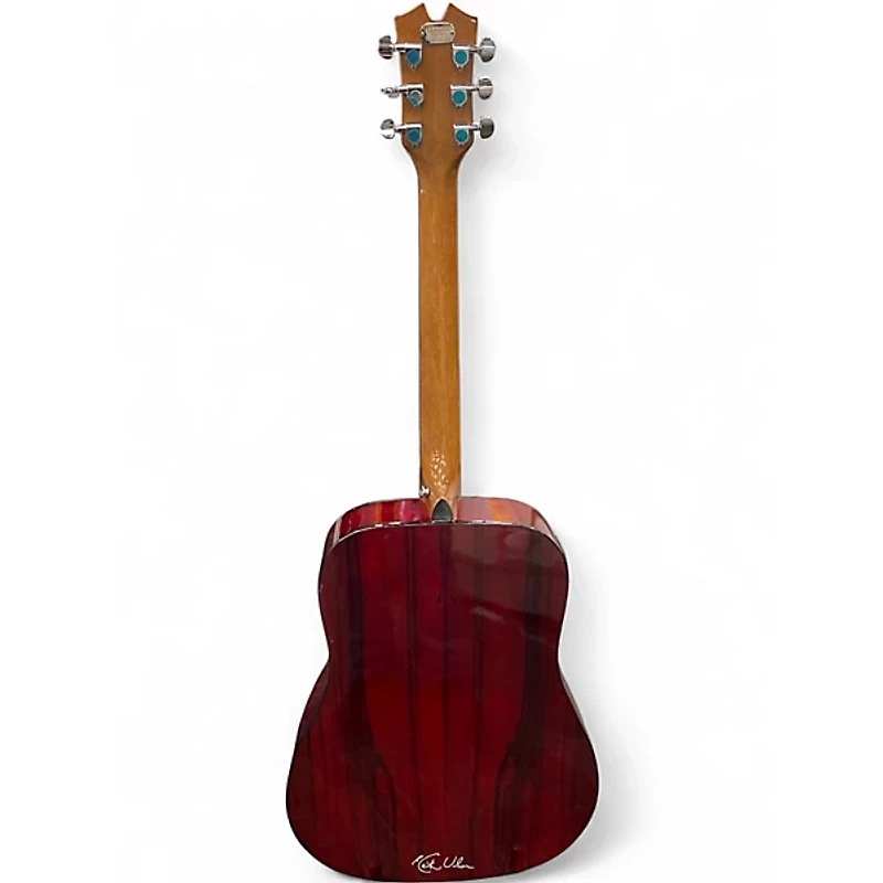 Used Keith Urban BLACK LABEL PLATINUM Red Acoustic Electric Guitar