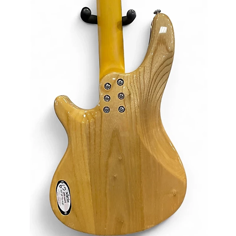 Used Schecter Guitar Research Diamond Series Natural Electric Bass Guitar