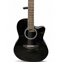 Used Ovation CS24 Black Acoustic Electric Guitar